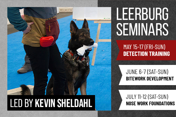 Leerburg seminars are back! Don't miss out on working/sport dog training from our favorite experts.