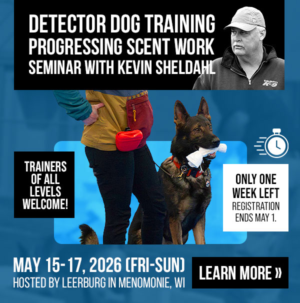 Kevin Sheldahl Detector Dog Seminar