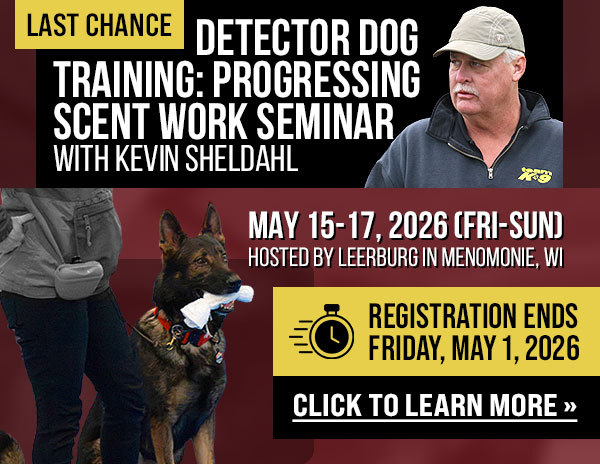 Kevin Sheldahl Detector Dog Seminar