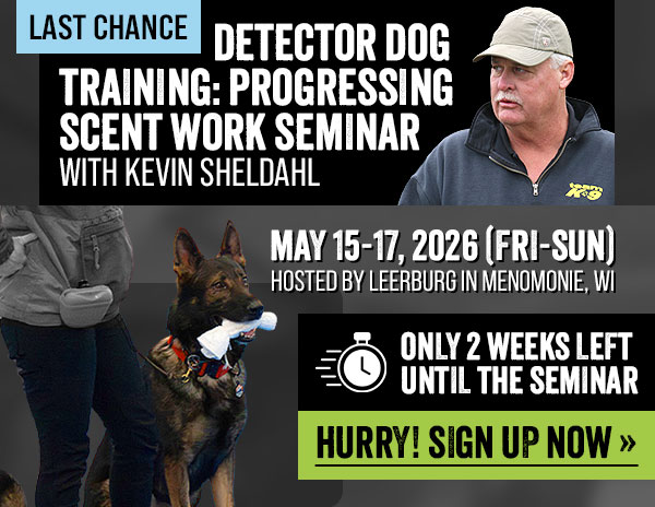 Kevin Sheldahl Detector Dog Seminar