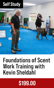 Foundations of Scent Work Training with Kevin Sheldahl