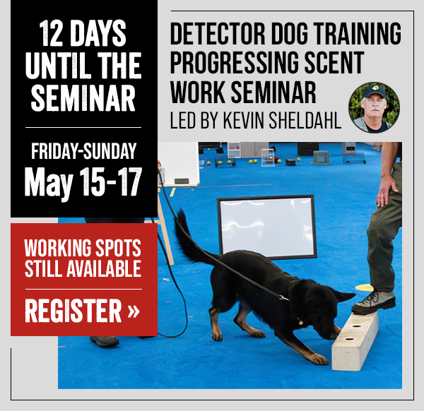 Kevin Sheldahl Detector Dog Seminar