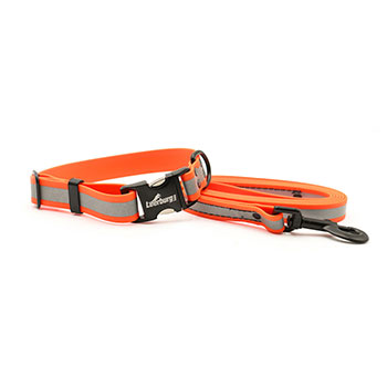Reflective Biothane Leash and Collar Bundle