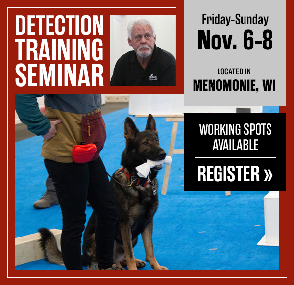 Kevin Sheldahl Detector Training Seminar in October