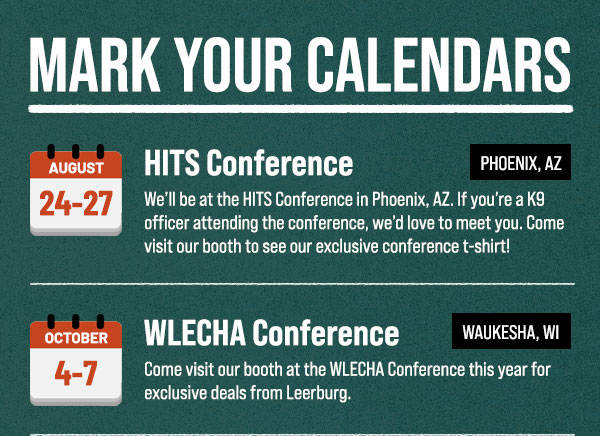 Mark Your Calendars