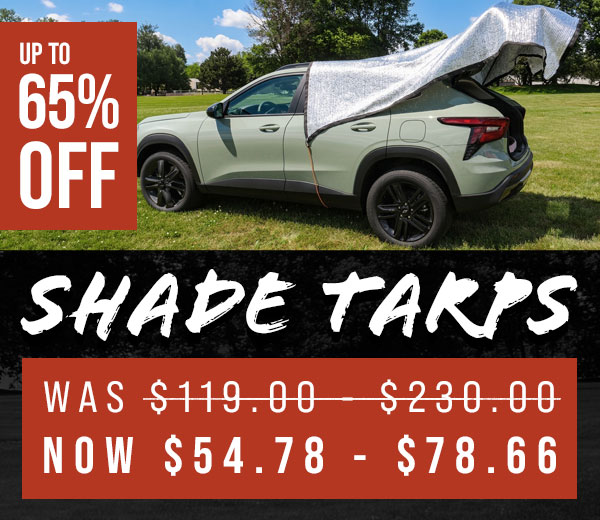 Shade Tarps are 65% Off