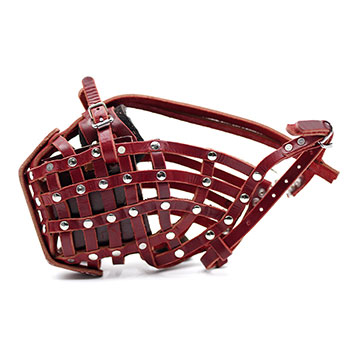 Leather Basket Weave Muzzle