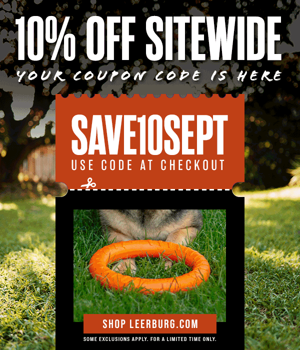 10% Off Sitewide: Use coupon code SAVE10SEPT