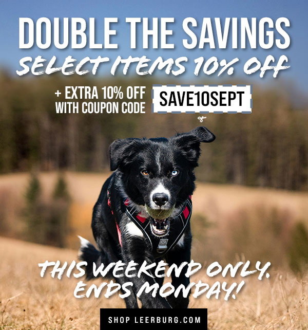 Flash Sale Ends Monday: Select Items 10% Off + Extra 10% Off with code SAVE10SEPT