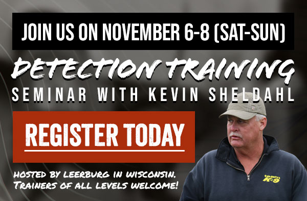 Kevin Sheldahl's Detection Training Seminar is Coming in November