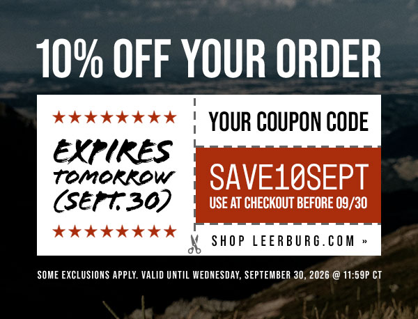 10% Off Sitewide: Use coupon code SAVE10SEPT