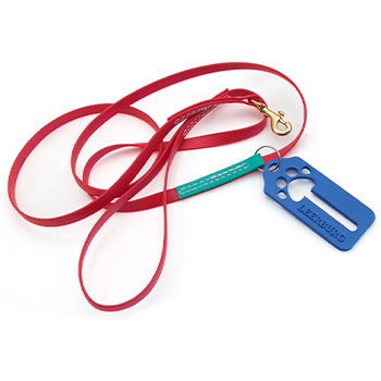 Leerburg's Leash - Poop Bag Holder Combo