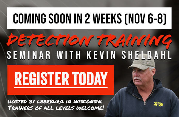 Kevin Sheldahl's Detection Training Seminar is Coming in November