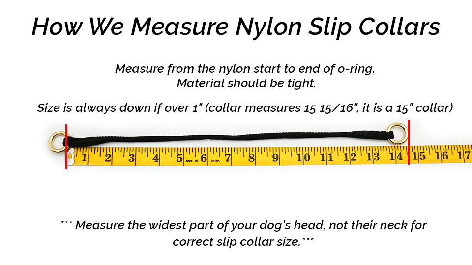 how we measure Nylon Slip collar