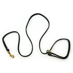 4 ft Brown Leather Dual Purpose K9 Leash