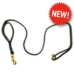 Black Leather K9 Tactical Leash