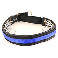 Keeper Collars Thin Blue Line Hidden Prong for Thick Coats