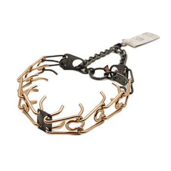 Curogan/Black Stainless Herm Sprenger Prong Collar LARGE
