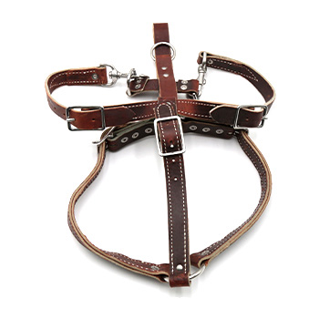Latigo Leather Police Agitation/ Tracking Harness
