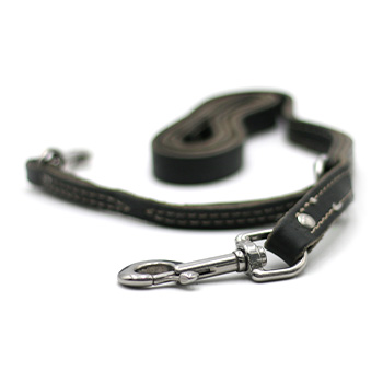 4' x 3/4" Prong Collar Leash BLACK