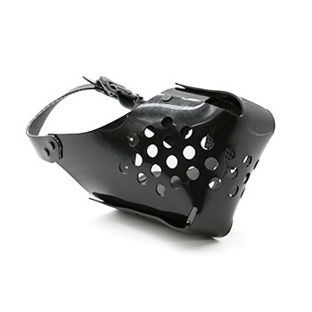 Leerburg 3-Strap Vinyl Muzzle Black 3R