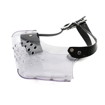 Leerburg 3-Strap Vinyl Muzzle Clear 4R