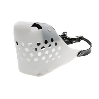 Leerburg 3-Strap Vinyl Muzzle White 4R