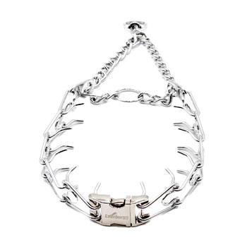 Leerburg Herm Sprenger Stainless Steel Prong Collar with Quick Release Buckle