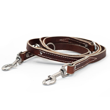 Image of 3/4in x 6ft Leather Police Leash - Made in Wisconsin