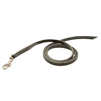 4ft Leather Drag Lead with SS Snap