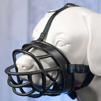 Leerburg's Heavy Duty 3-Strap Basket Muzzle