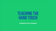 Teaching the Hand Touch with Anne Braue