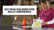 DIY Sign Holders for Rally Obedience with Dusty Trieschman