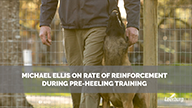 Michael Ellis on Rate of Reinforcement During Pre-Heeling Training