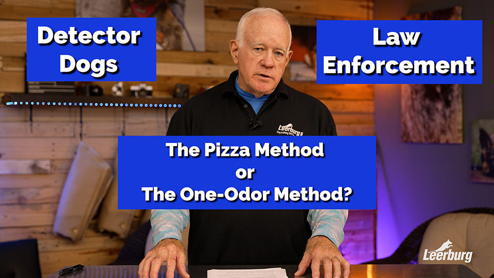 Training Detector Dogs for Law Enforcement | The Pizza Method or The One-Odor Method