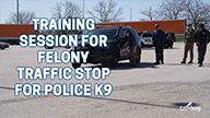 Training Session for Felony Traffic Stop for Police K9