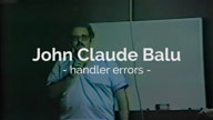 Handler Errors John Claude Balu