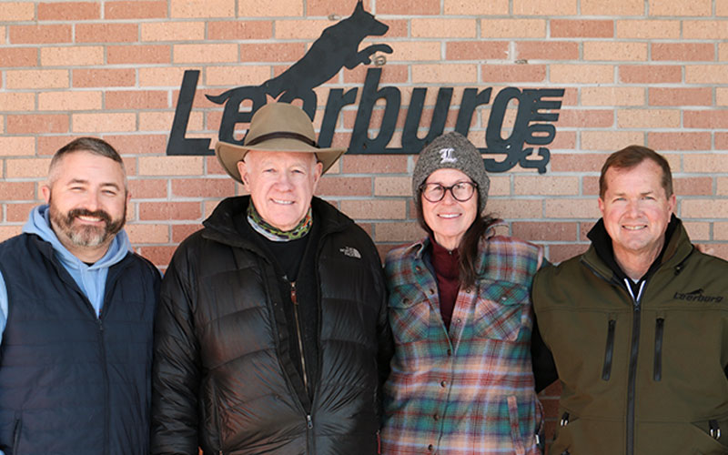 Ed and Cindy with Leerburg New Owners, Ian and David