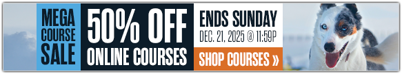 50% Off Online Courses Exclusions apply.