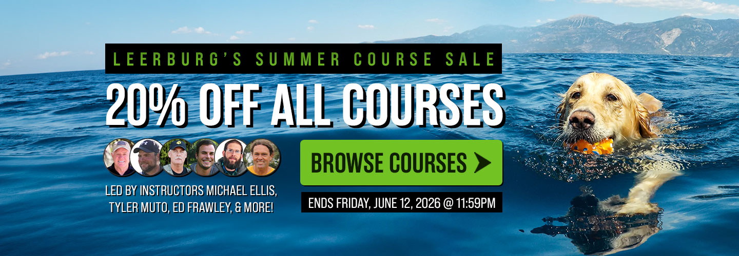 Leerburg Summer Course Sale - 20% Off All Courses