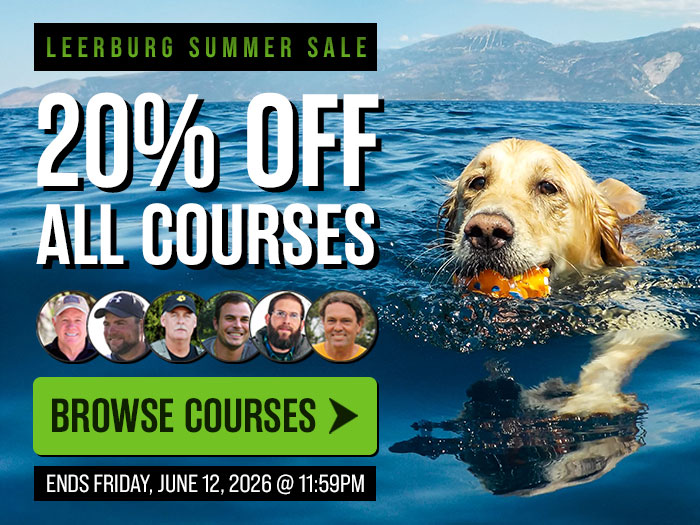 Leerburg Summer Course Sale - 20% Off All Courses