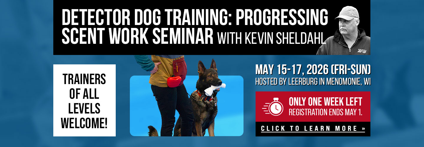 Kevin Sheldahl Detector Dog Training Seminar