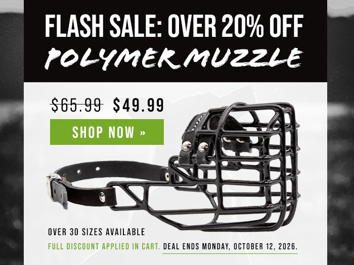 Flash Sale Ends Monday: Polymer Coated Wire Muzzle
