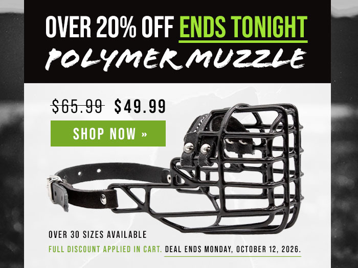 Flash Sale Ends Monday: Polymer Coated Wire Muzzle