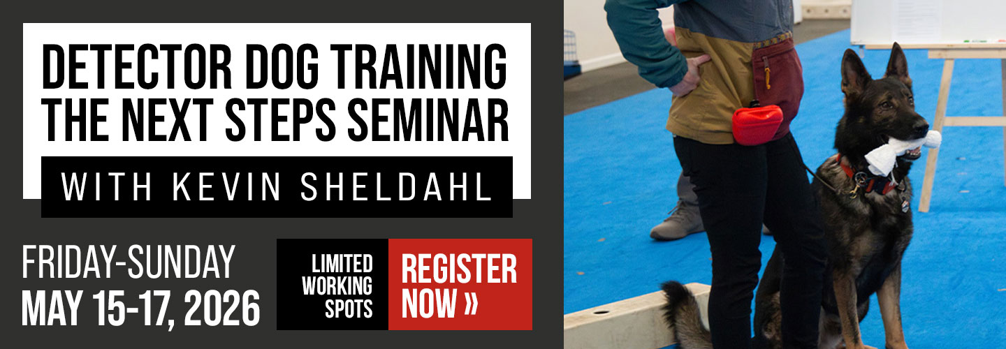 Kevin Sheldahl Detector Dog Training Seminar