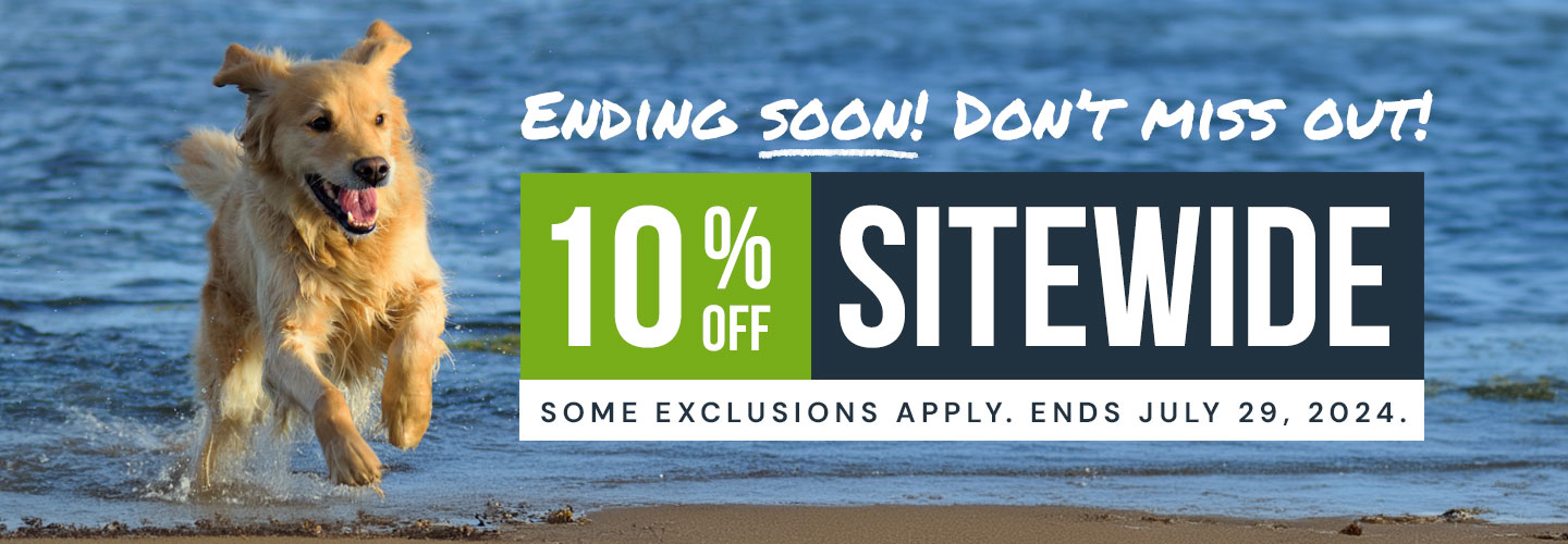 10% Off Sitewide. Exclusions apply. Ends Monday.