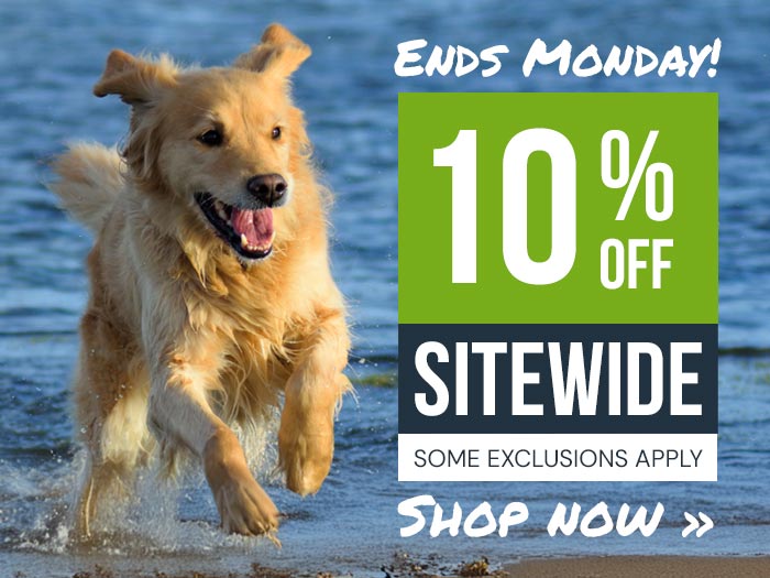 10% Off Sitewide. Exclusions apply. Ends Monday.