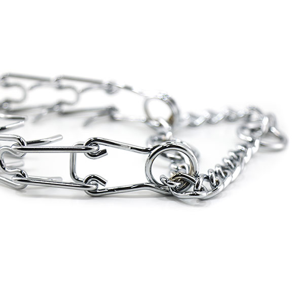 Leerburg's Chrome Prong Collar with O Ring & Extra Links