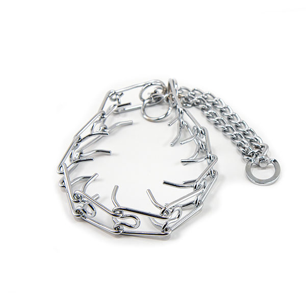 Leerburg Chrome Prong Collar with Swivel
