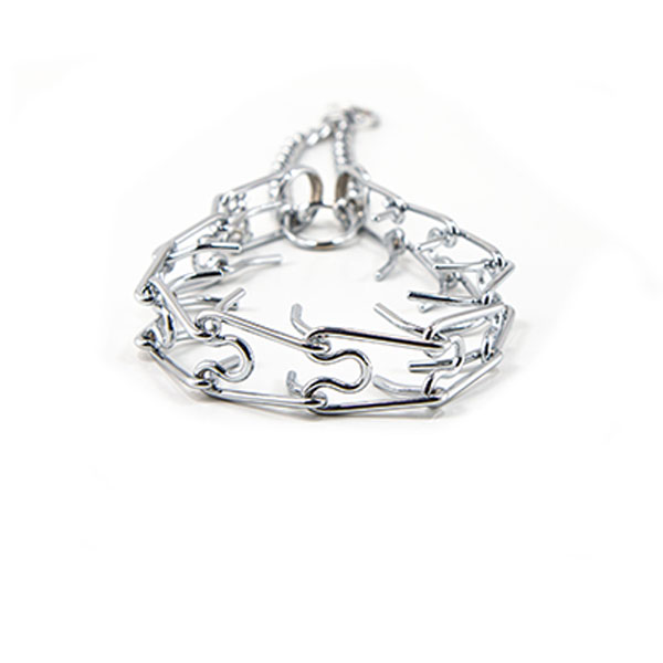 Leerburg Chrome Prong Collar with Swivel